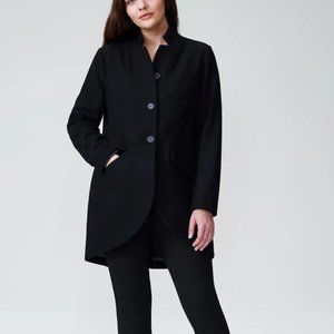 Mid Length Stand Collar Wool Coat (Universal Standard Beas Coat)